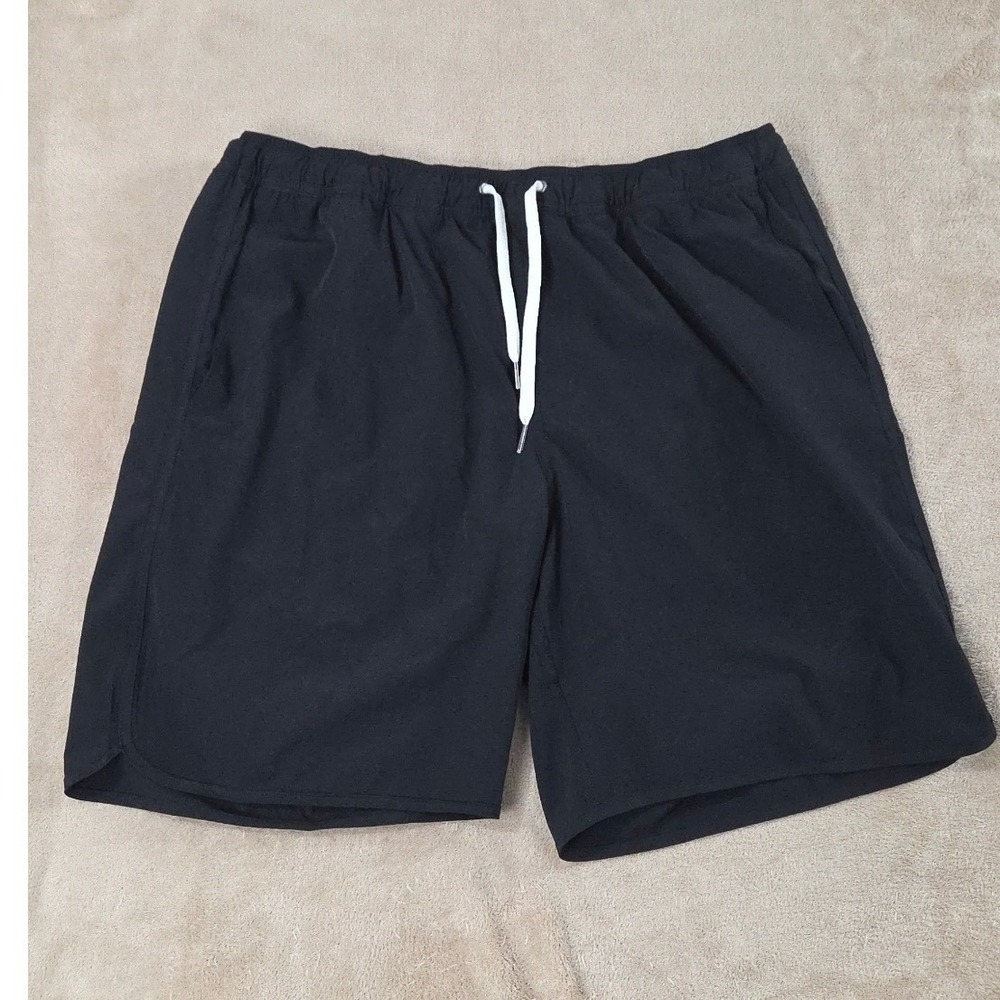 Fair Harbor Lined Shorts men size 2XL Black Drawstrings‎ EUC